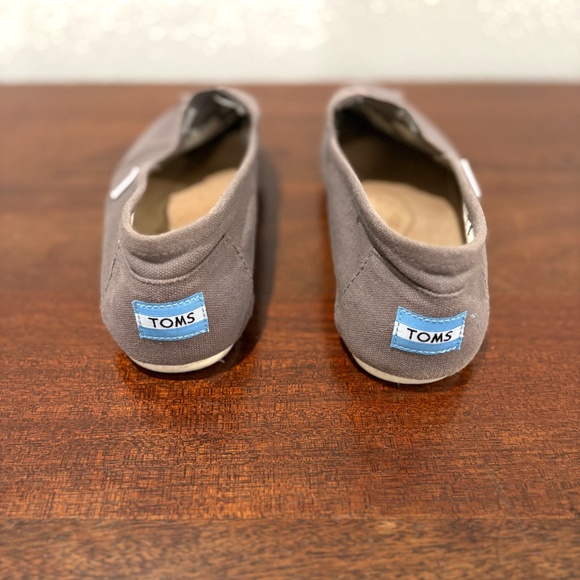 Toms Classic Ash Canvas Slip On - 10 - Picture 7 of 8